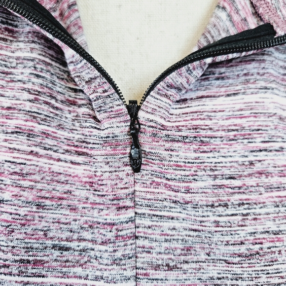 Lululemon Runderful 1/2 Zip Space Dye Camo Berry Jacket size 8 - Picture 11 of 16